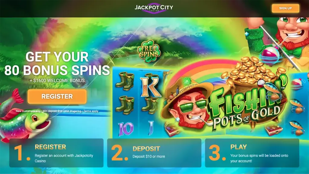 Jackpot city 80 Free Spins